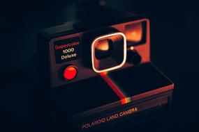 Polaroid Camera red black