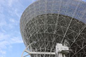 white Effelsberg Radio telescope
