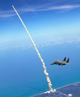 rocket Launch Space Shuttle flying on sky