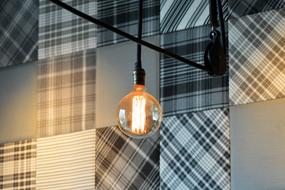 Hanging Lightbulb wall