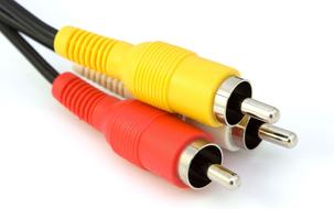 Cables Video Audio red yellow