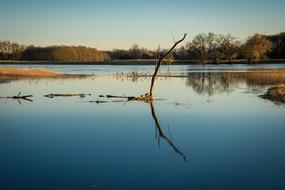 landscape of High Water in the Evening