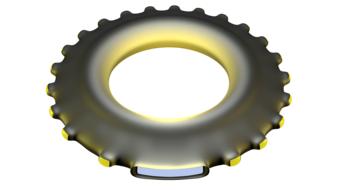 painted gear ring