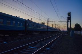 Road Train dark evening