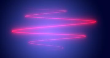 ray shining light pink