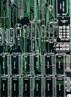 Macro image of a computer board