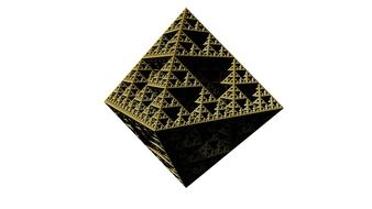 fractal construction architecture 3d drawing