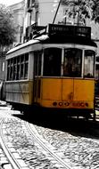 Tram in Lisbon Portugal