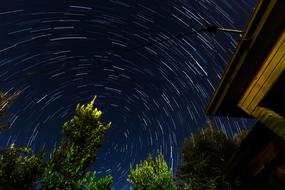 starry round sky