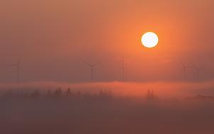 wind energy red sun