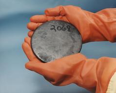 Radioactive Nuclear Uranium hands
