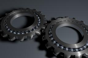 Bearing Gears Metal close-up