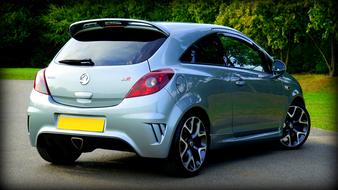silver Vauxhall Corsa Car
