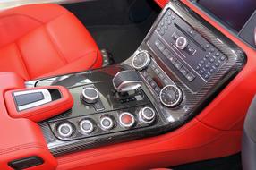 Mercedes Interior Luxury red