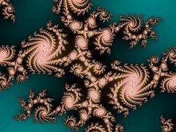 drawing of fractal pattern abstraction