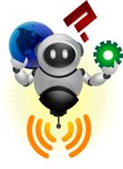 robot design technology icon drawing