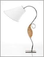 white table lamp on white