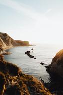 panoramic view of the water and rocks