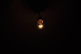 Bulb Light in Dark