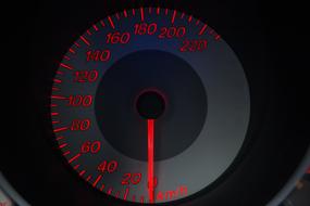 red Car Gauge meter