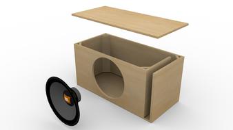 horn audio electronics 3d drawing