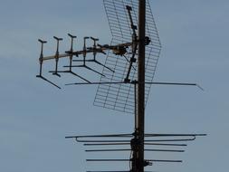 Tv and Radio Antennas at sky