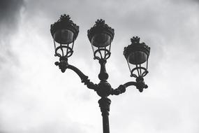 Street light and Dramatic Sky