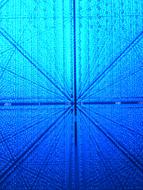Blue Science And Technology Glass blue