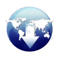 download button symbol banner drawing