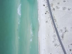 blue Water white sand