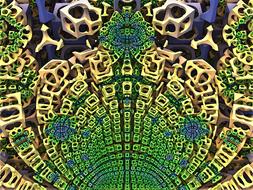 futuristic image of polygons