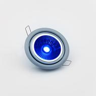 isolated blue lamp