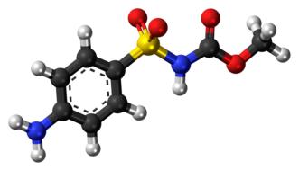 clipart of asulam molecule herbicide model