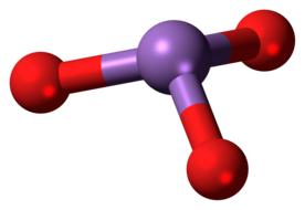 Shiny, red and purple model of Arsenite, clipart