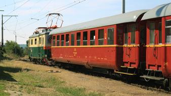 train in railway museum