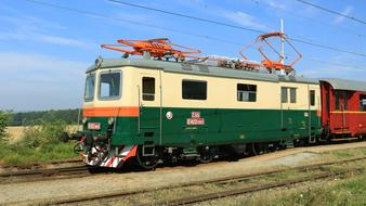 vintage locomotive from a museum in the Czech Republic