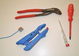 variety of tools for the electrician