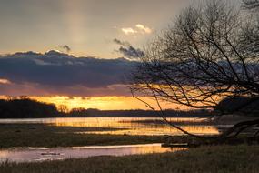 Elbe High Water at Evening