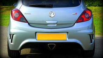 metallic Vauxhall Corsa Car