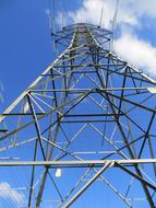 Pylon Electricity against the blue sky