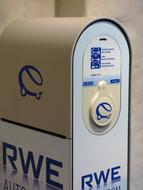 "RWE" battery charger for electric cars, outside