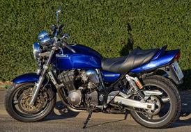 Motorcycle Technology Two Wheeled in the parking lot