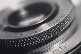 Lens Camera Detail black and white