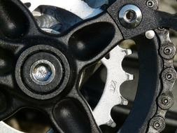 shiny pinion gear mountain bike