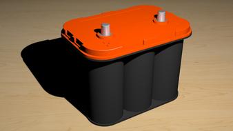 power cell battery red black