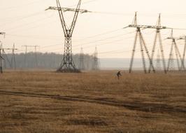 Transmission Line Electricity on field