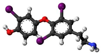 triiodothyronamine molecule 3d