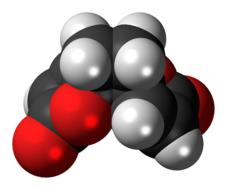 3d clipart of anemonin molecule model dimer