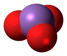 clipart of arsenite anion model molecule