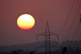 photo of Electric Pylon at Sunset